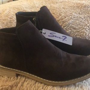 Seven7 brown suede  booties